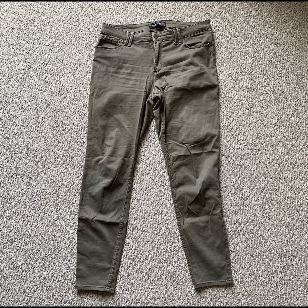 olive A&F khakis